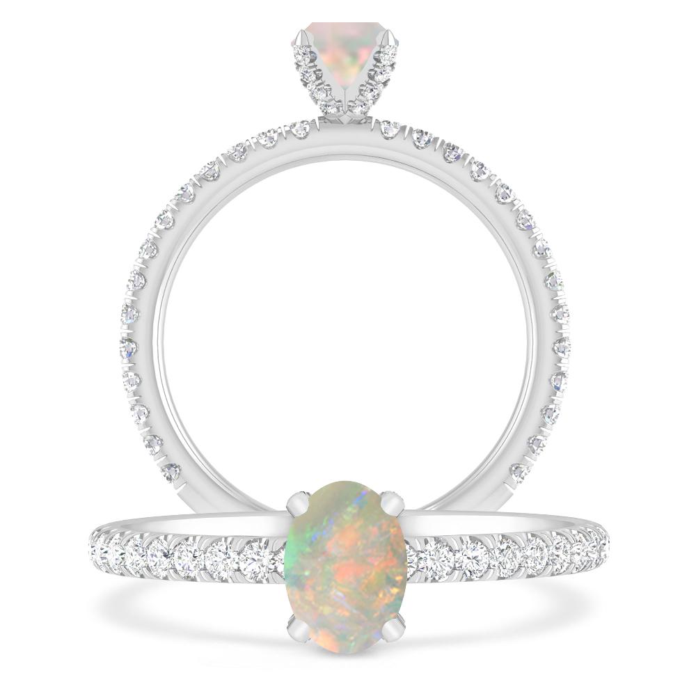 White Gold - Opal