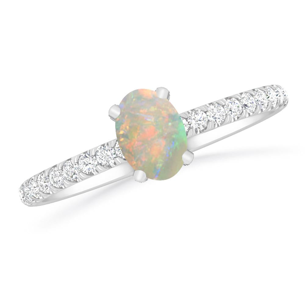 White Gold - Opal