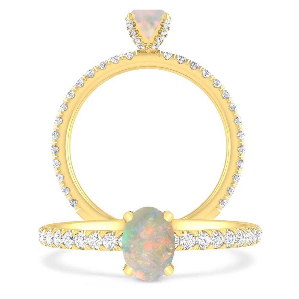 Yellow Gold - Opal