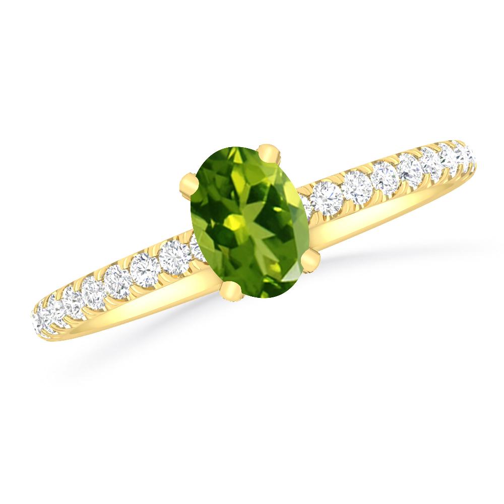 Yellow Gold - Peridot