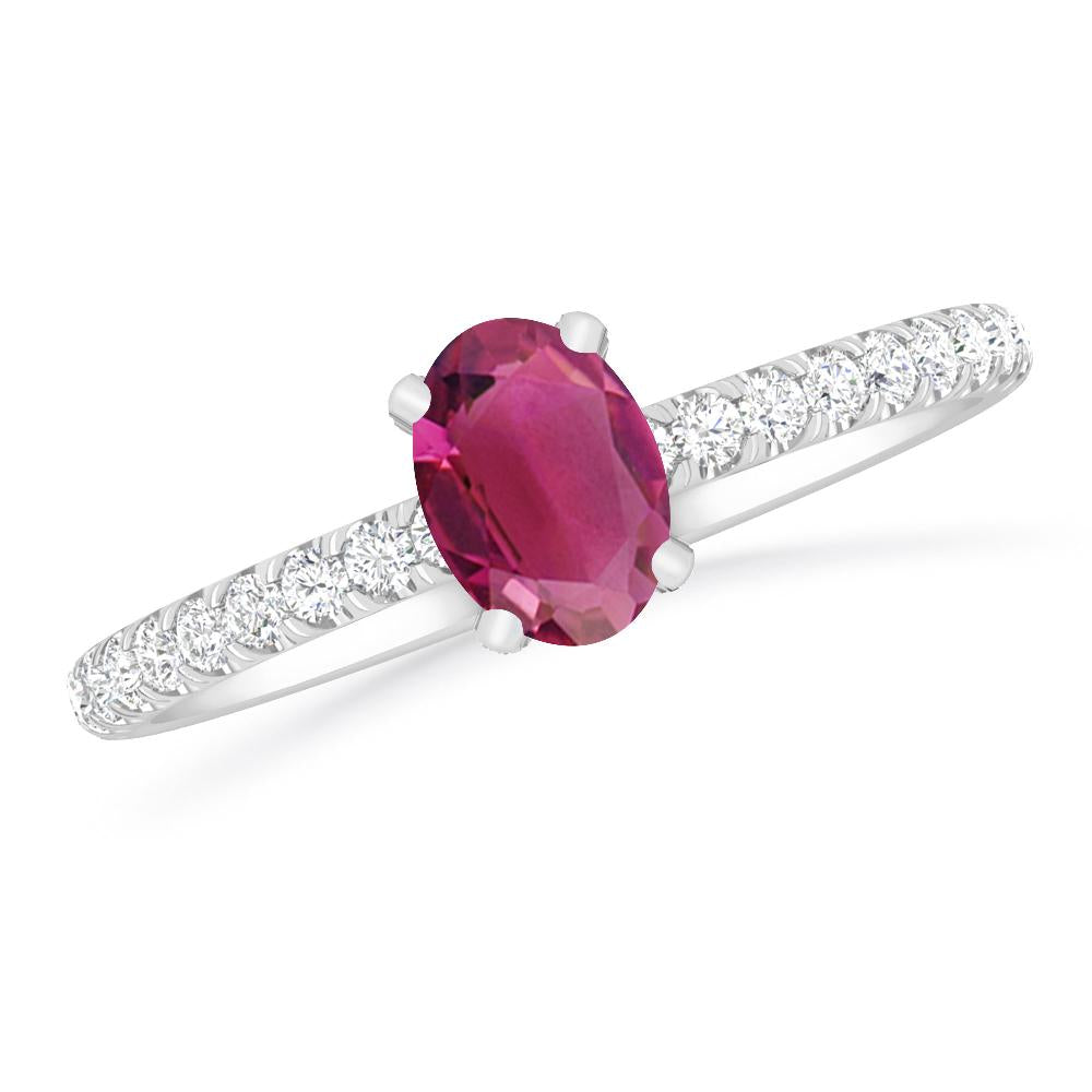 White Gold - Pink Tourmaline