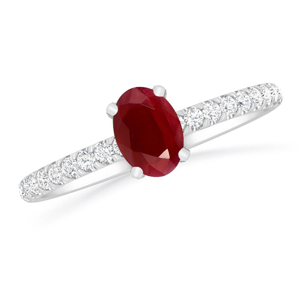 White Gold - Ruby