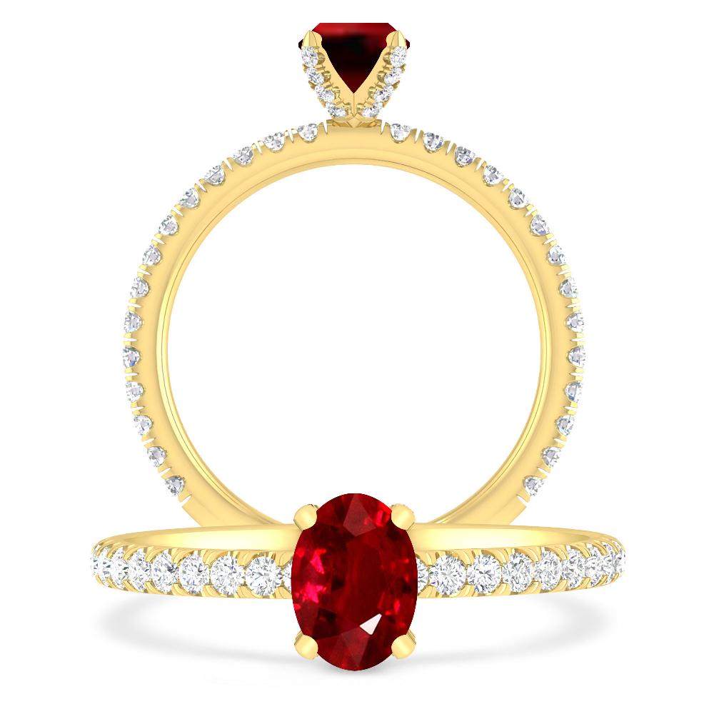 Yellow Gold - Ruby