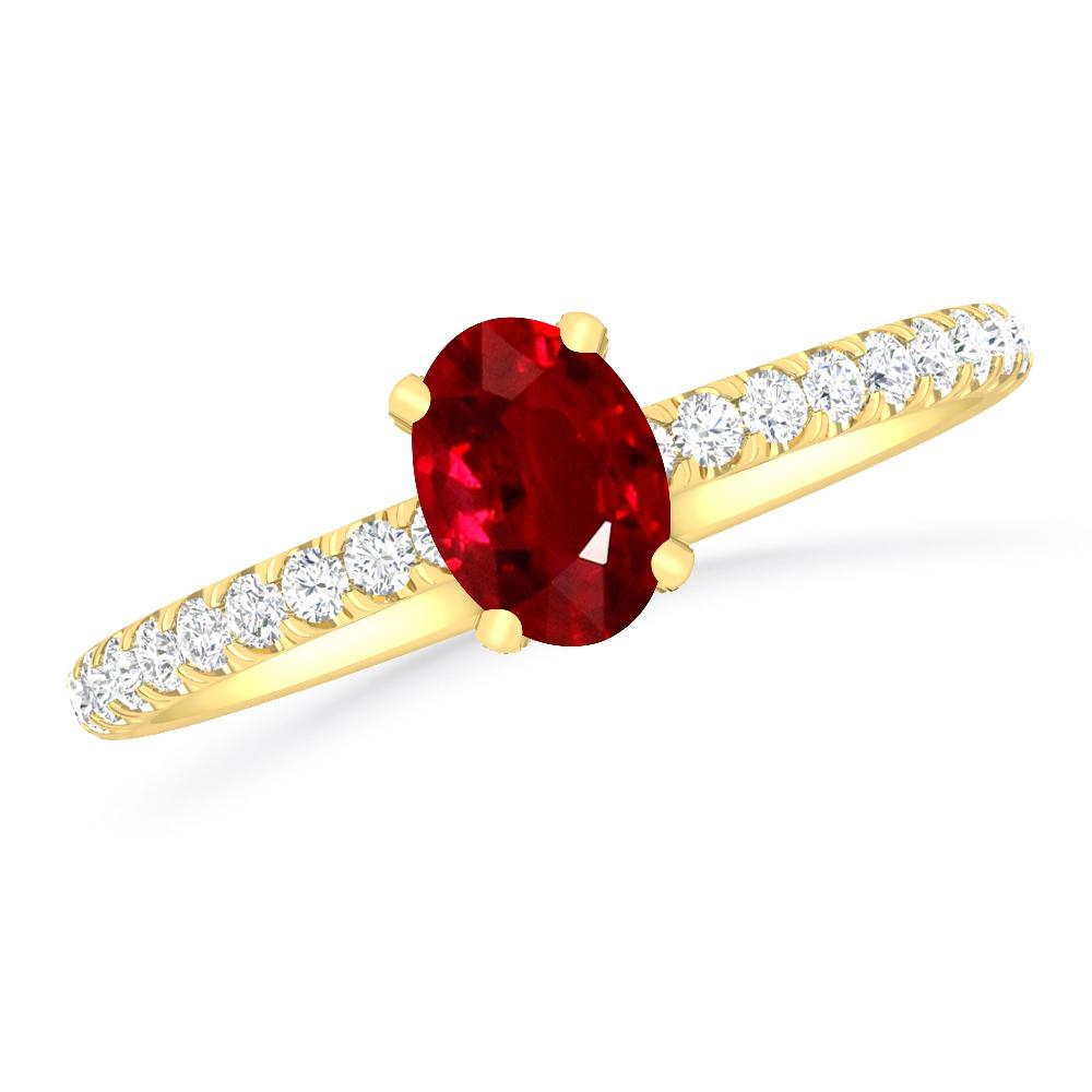 Yellow Gold - Ruby