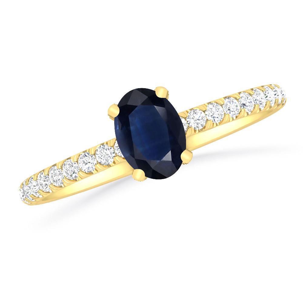 Yellow Gold - Sapphire