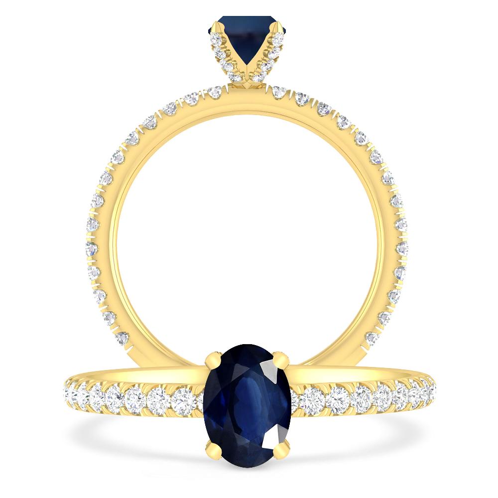 Yellow Gold - Sapphire