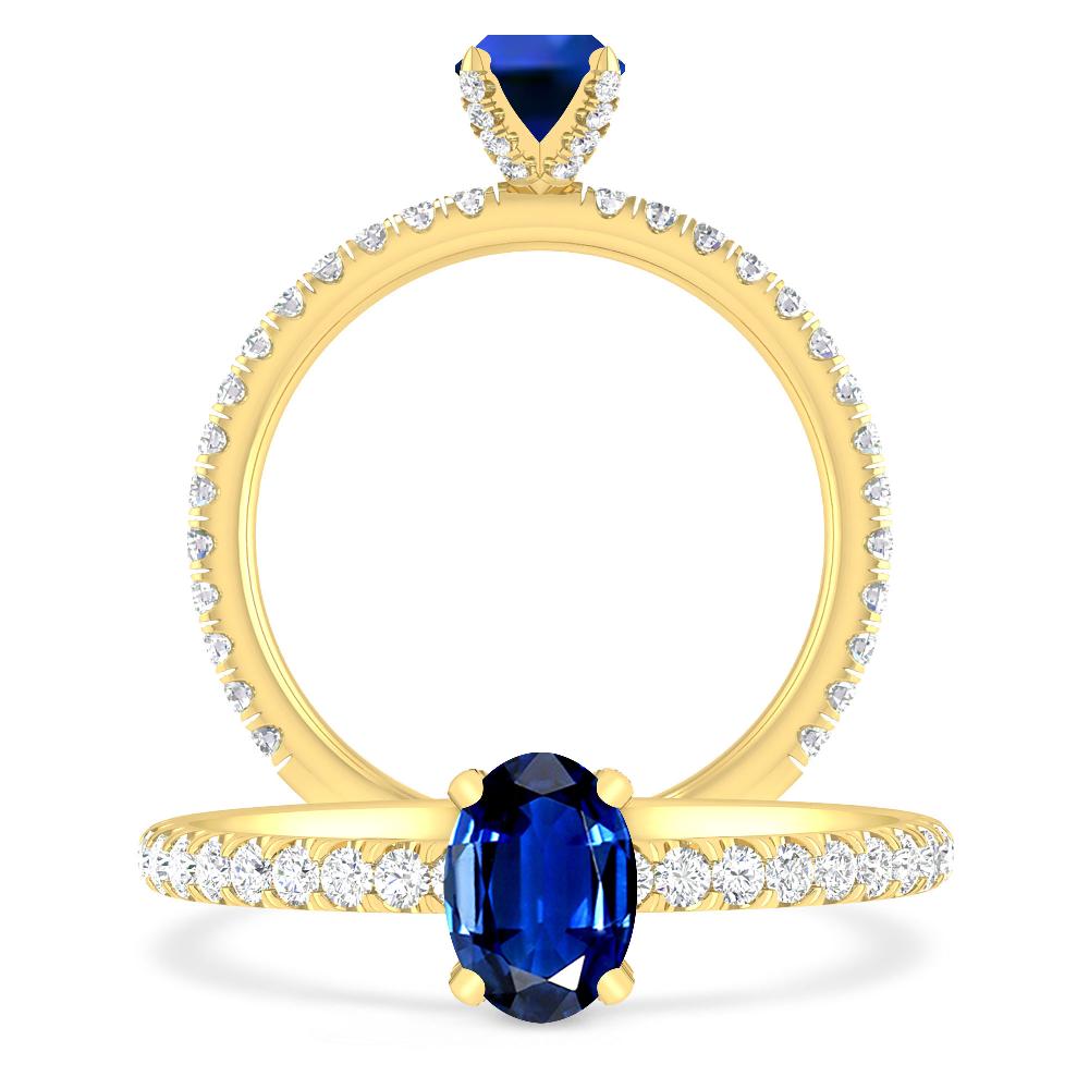 Yellow Gold - Sapphire