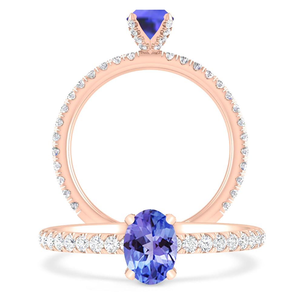 Rose Gold - Tanzanite