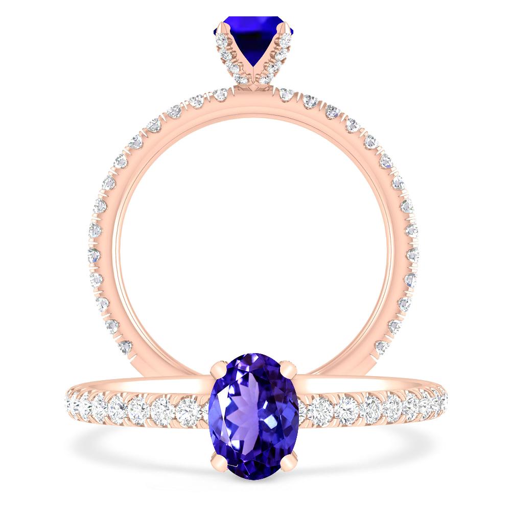 Rose Gold - Tanzanite