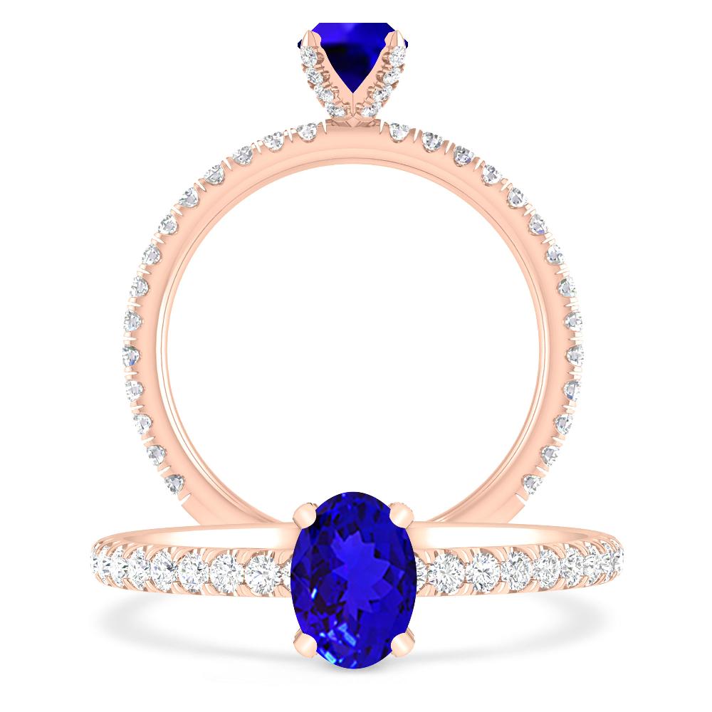 Rose Gold - Tanzanite