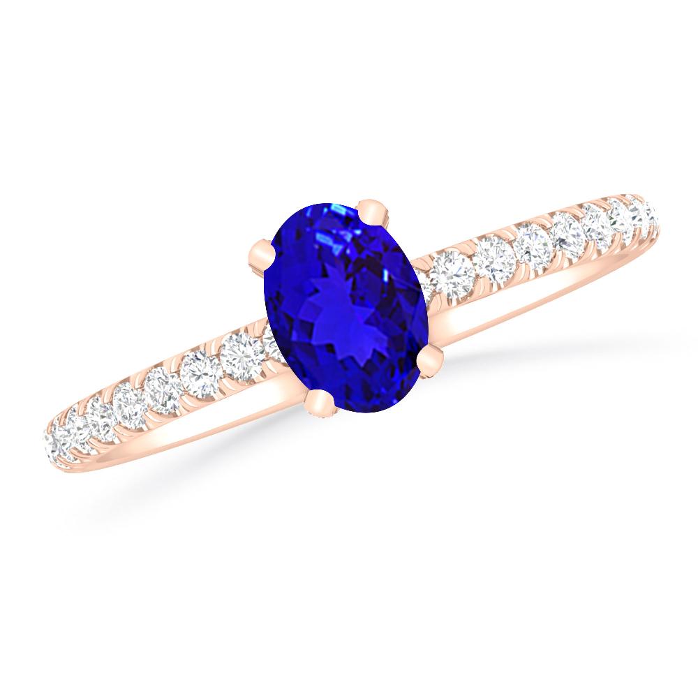 Rose Gold - Tanzanite