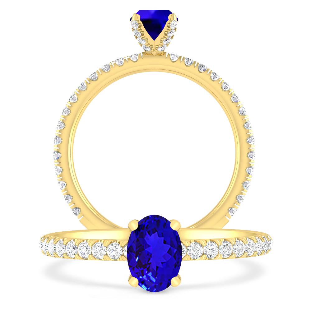 Yellow Gold - Tanzanite