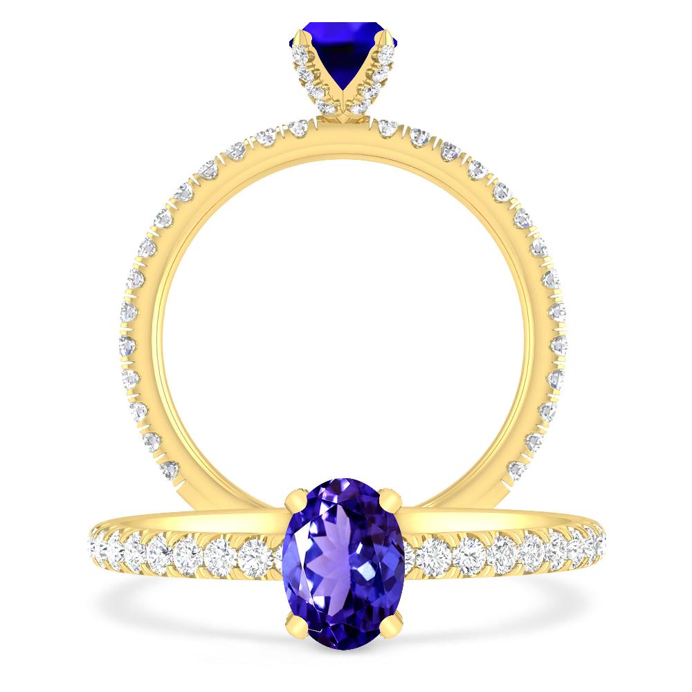 Yellow Gold - Tanzanite