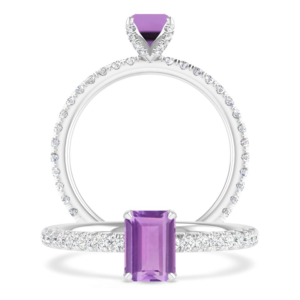 White Gold - Amethyst