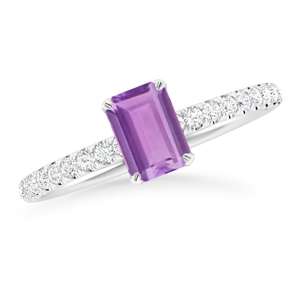 White Gold - Amethyst