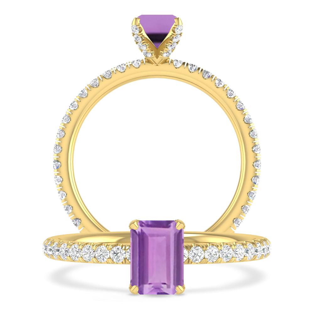 Yellow Gold - Amethyst