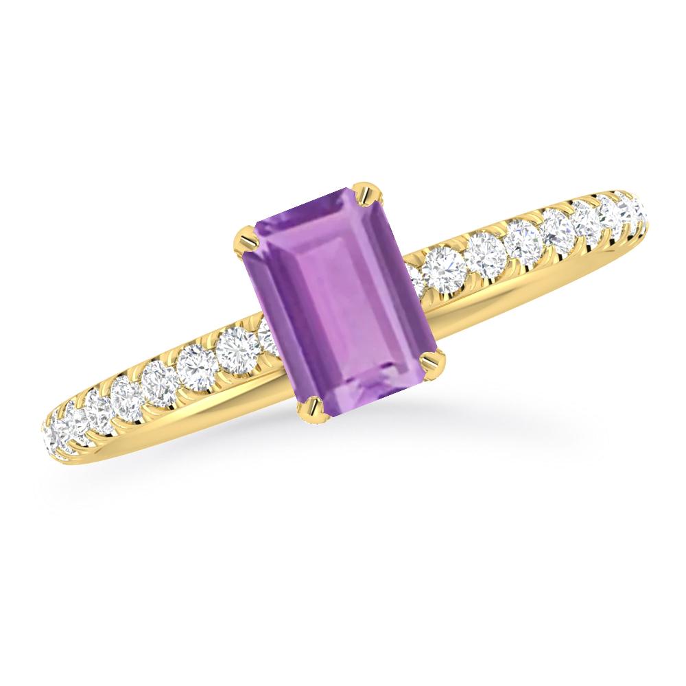 Yellow Gold - Amethyst