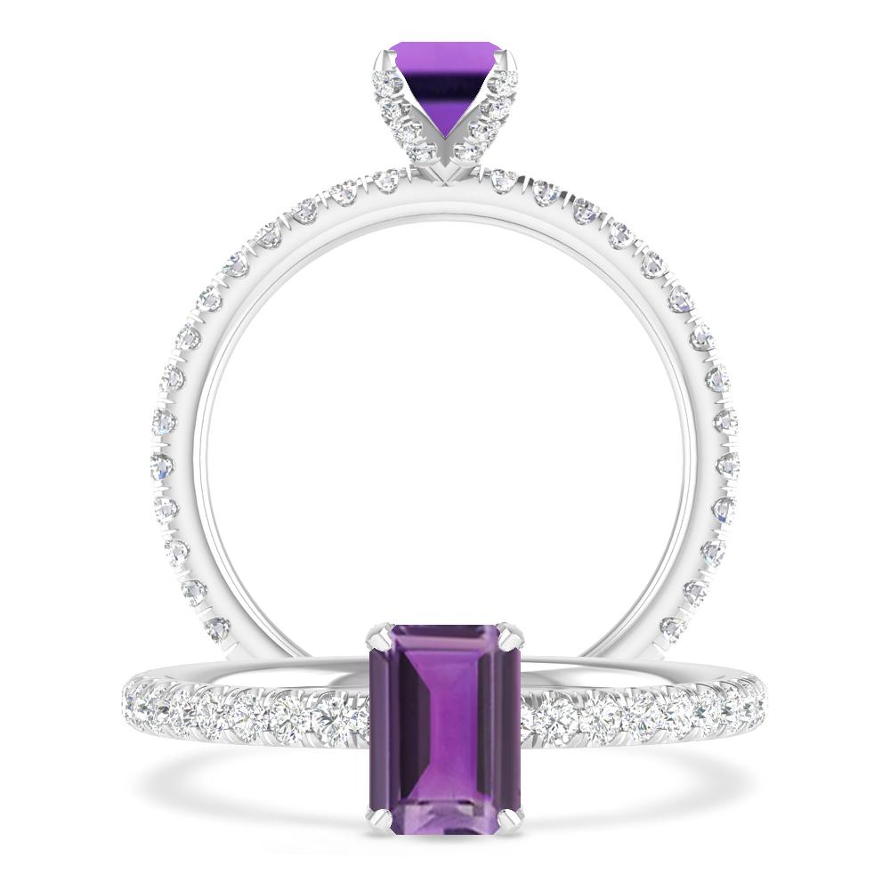 White Gold - Amethyst