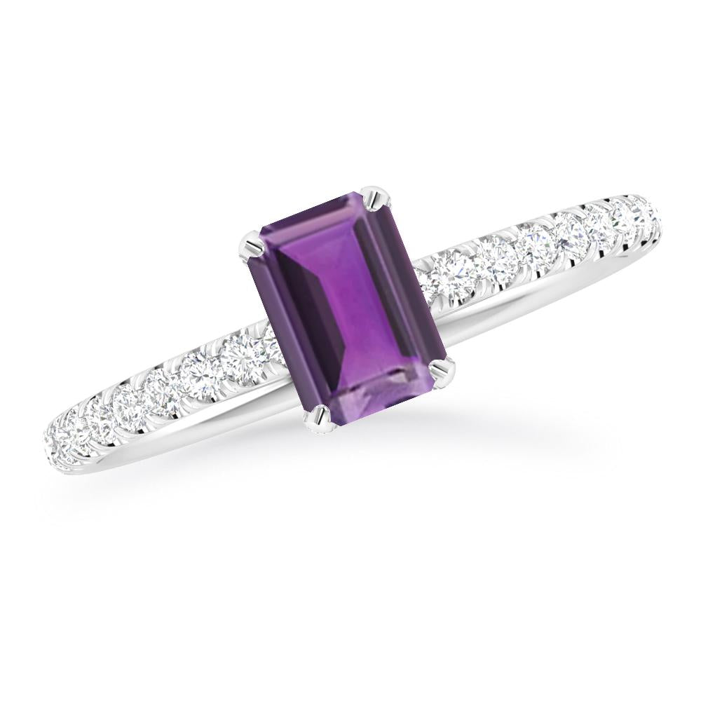 White Gold - Amethyst