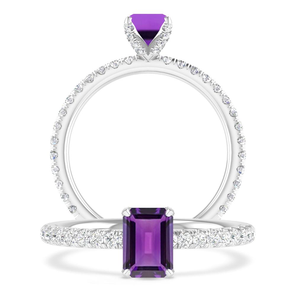 White Gold - Amethyst