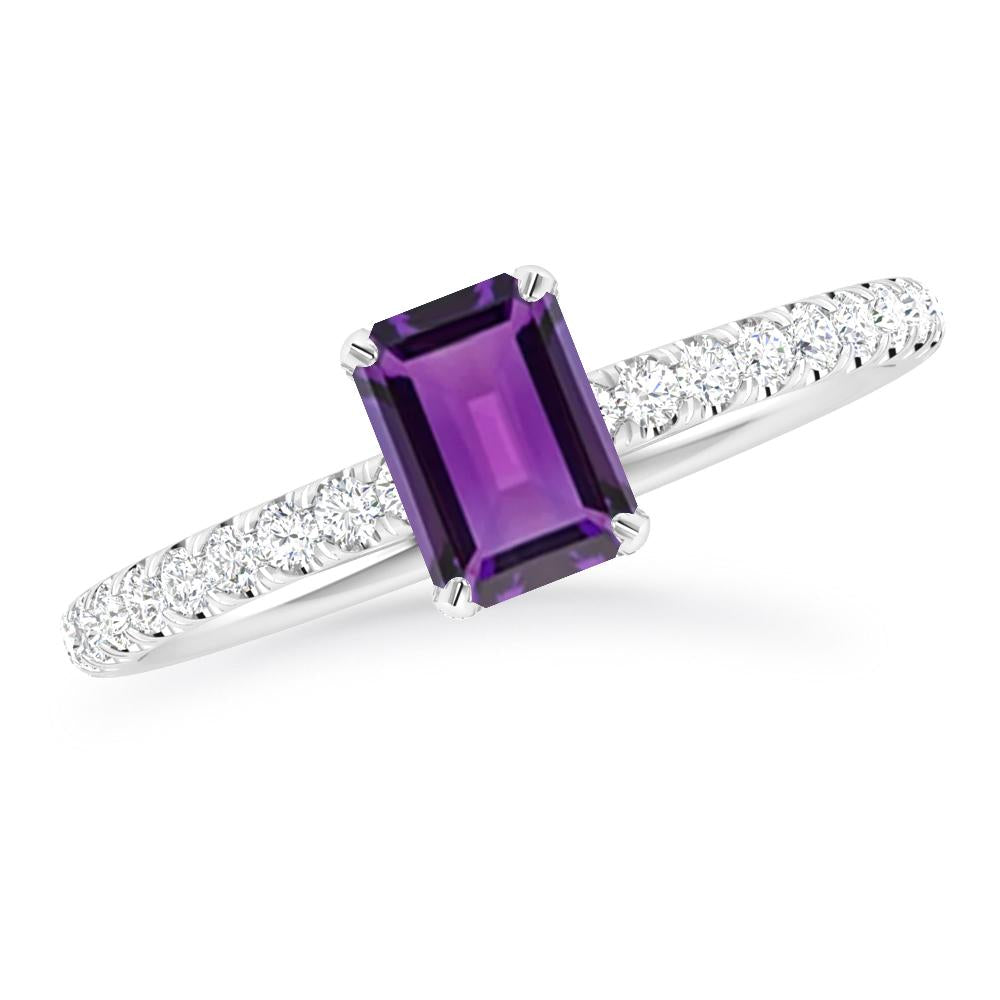 White Gold - Amethyst