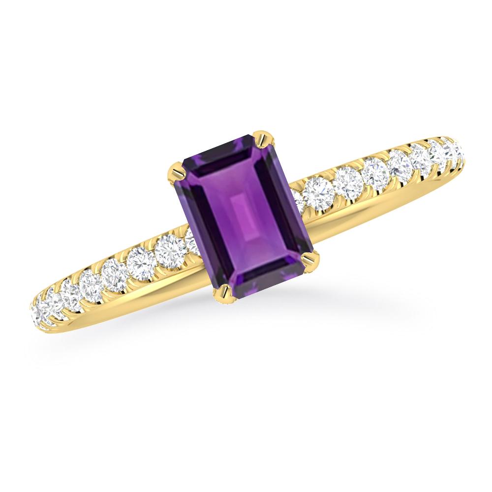 Yellow Gold - Amethyst