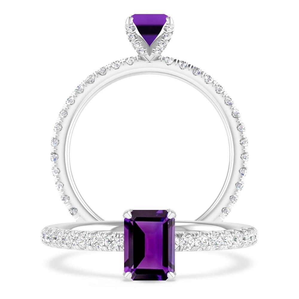 White Gold - Amethyst