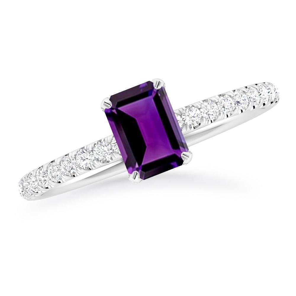 White Gold - Amethyst