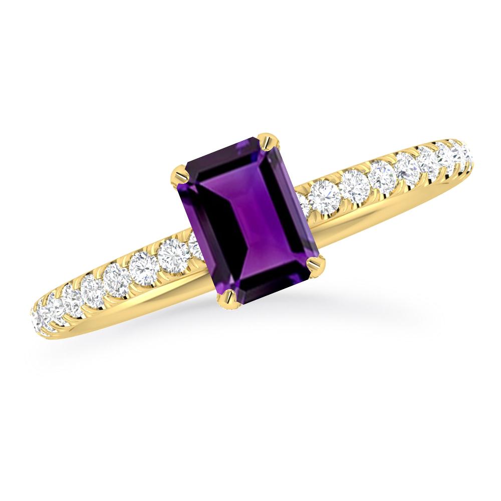 Yellow Gold - Amethyst