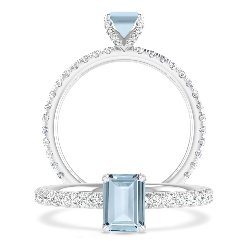 White Gold - Aquamarine