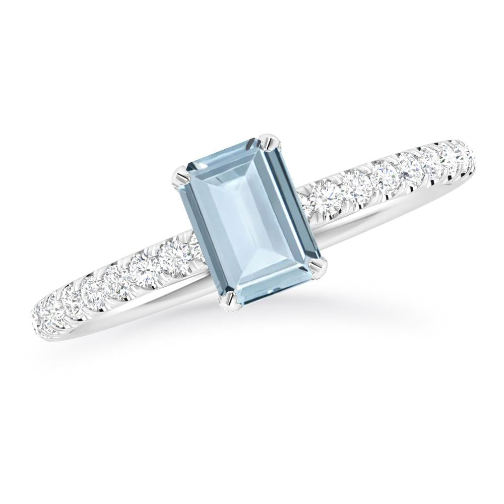 White Gold - Aquamarine