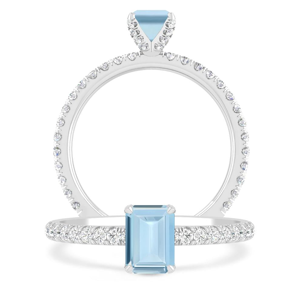 White Gold - Aquamarine