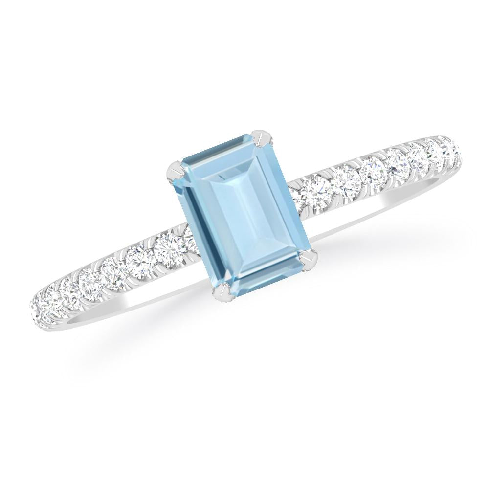 White Gold - Aquamarine