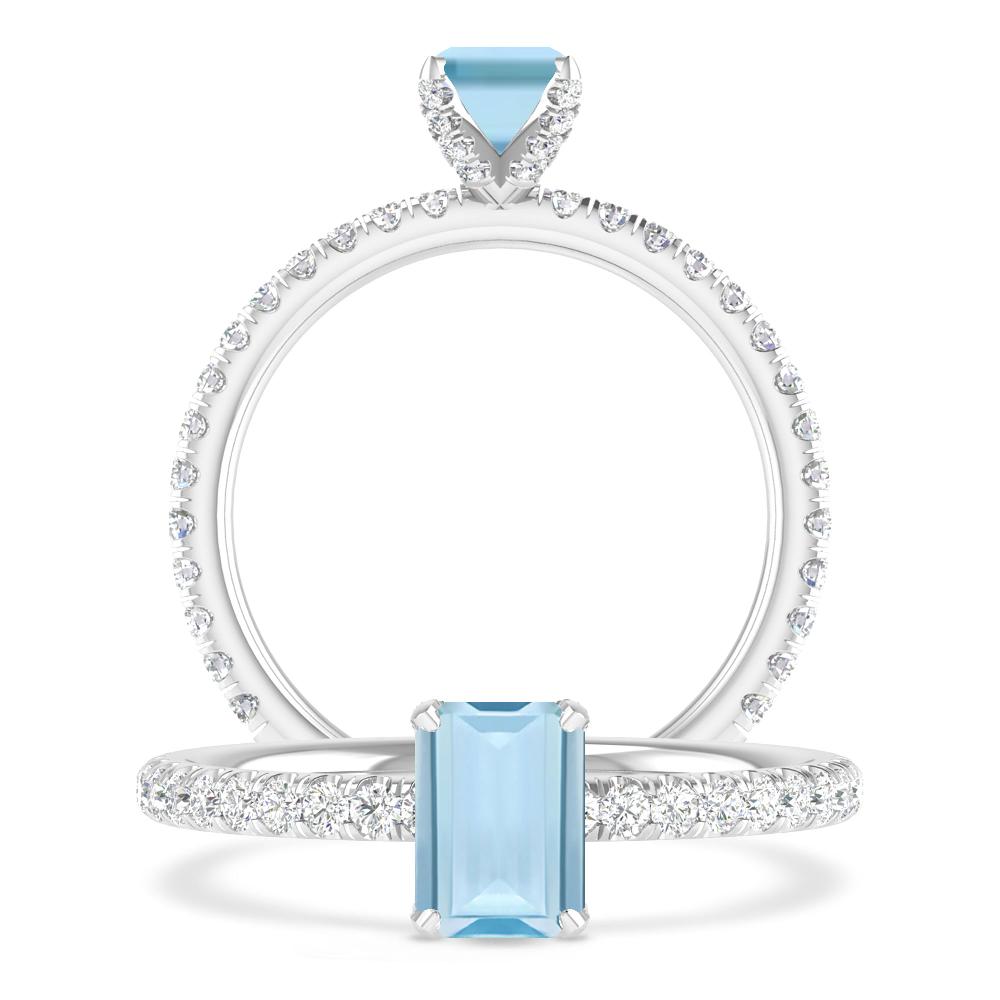 White Gold - Aquamarine