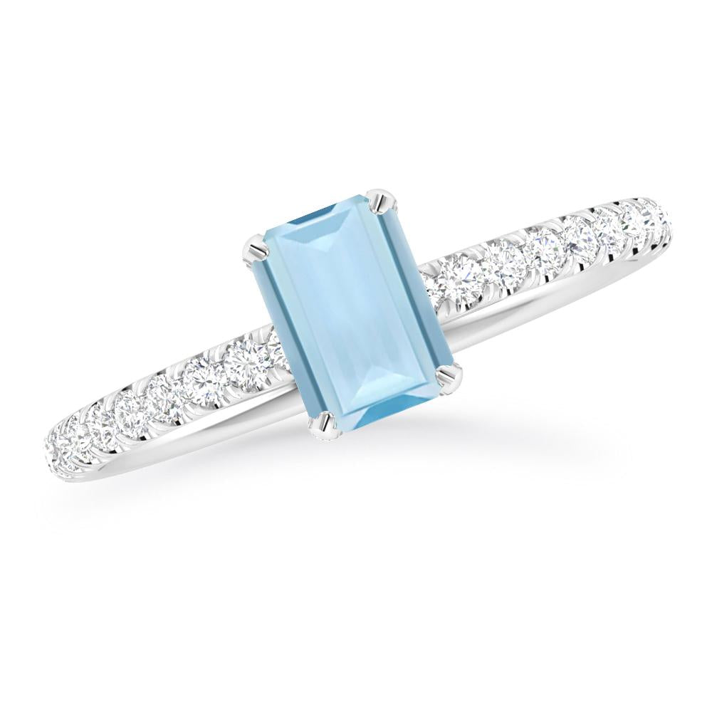 White Gold - Aquamarine