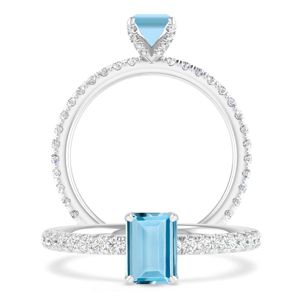 White Gold - Aquamarine