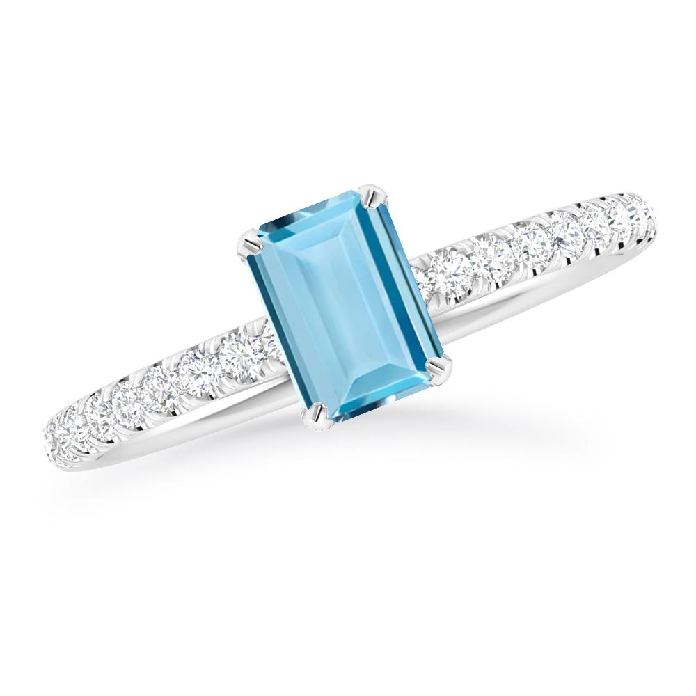 White Gold - Aquamarine