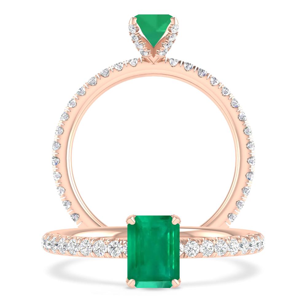 Rose Gold - Emerald