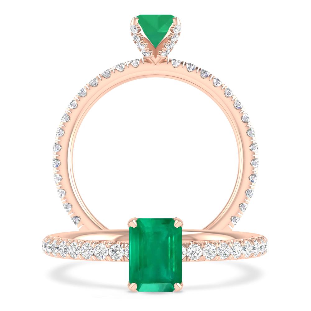 Rose Gold - Emerald