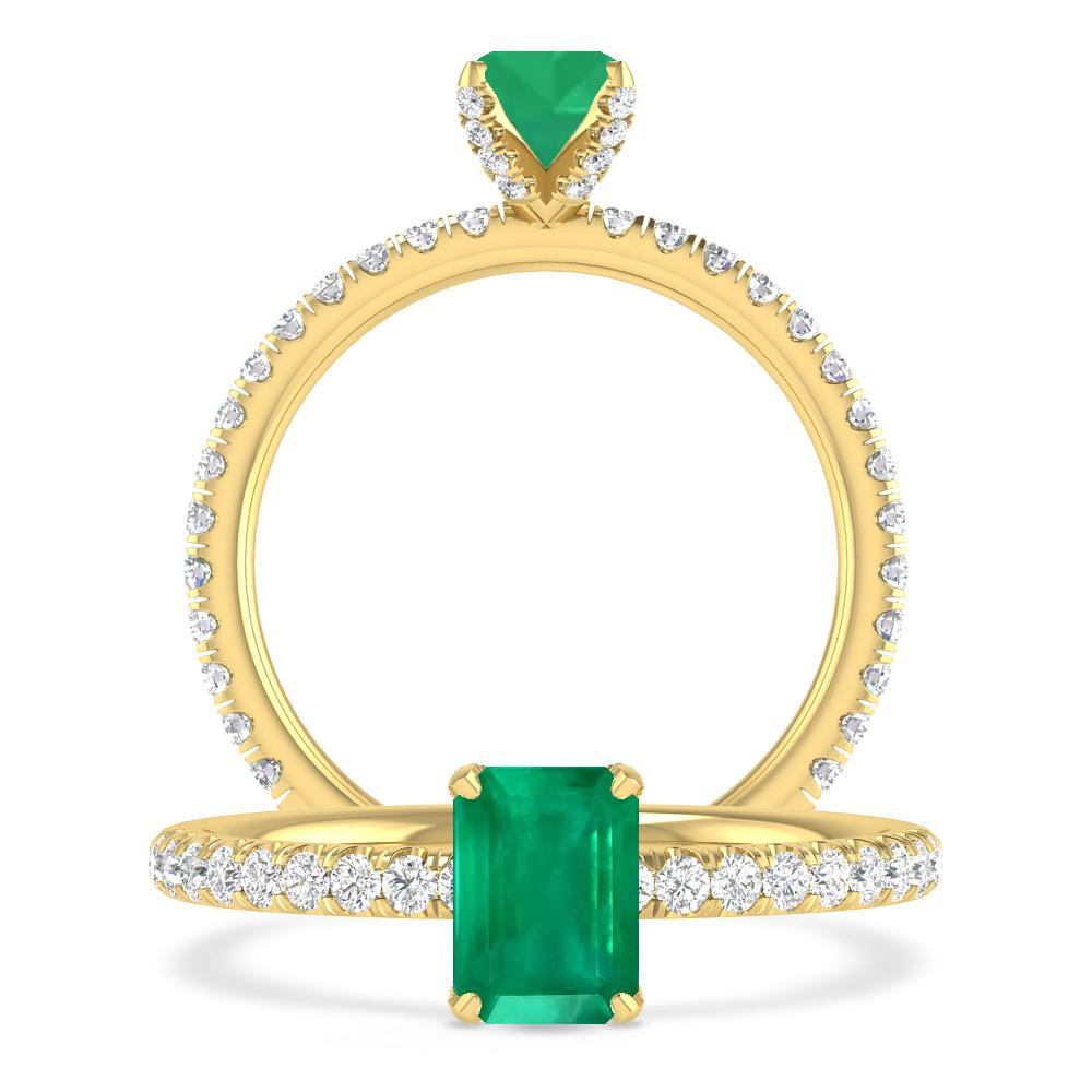 Yellow Gold - Emerald