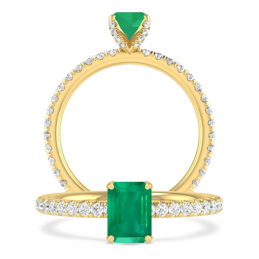 Yellow Gold - Emerald