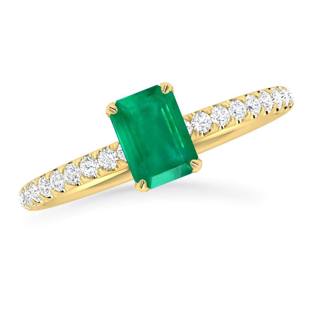 Yellow Gold - Emerald