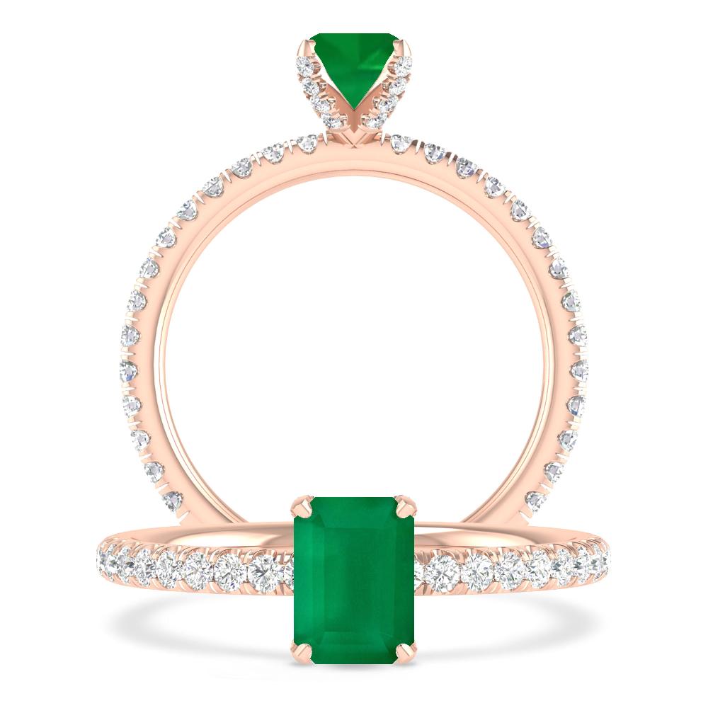 Rose Gold - Emerald