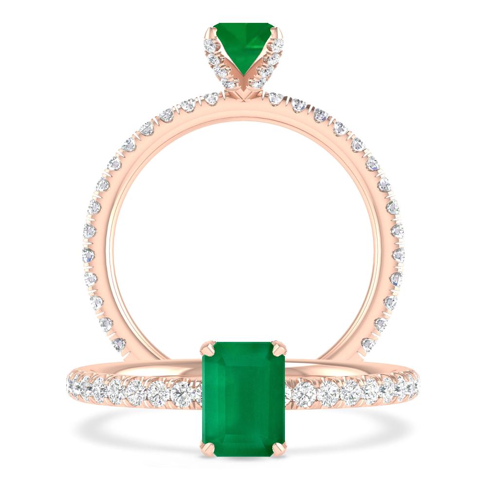 Rose Gold - Emerald