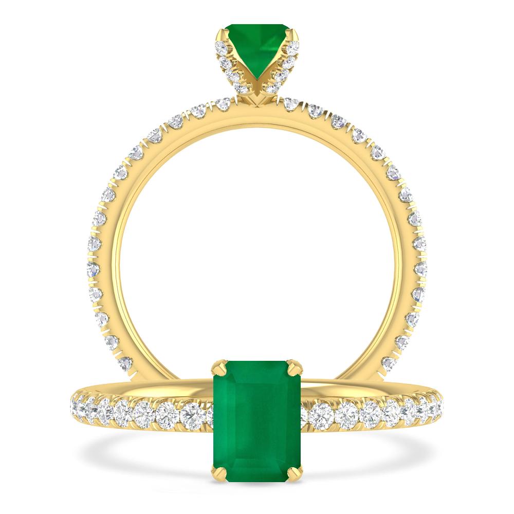 Yellow Gold - Emerald