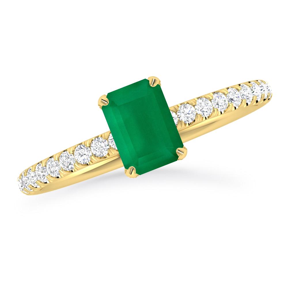 Yellow Gold - Emerald