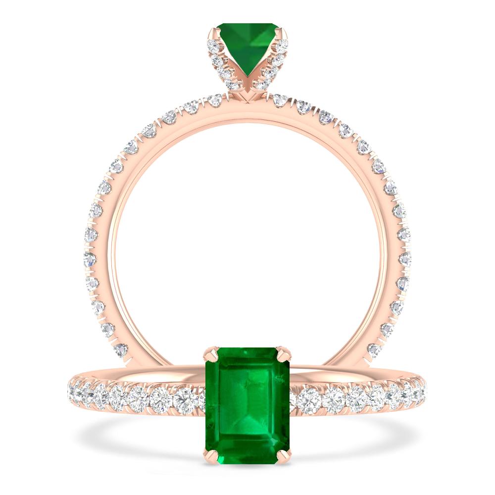 Rose Gold - Emerald