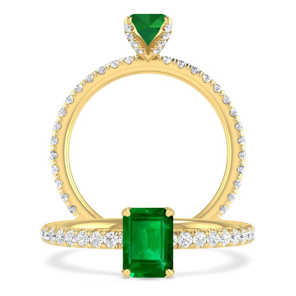 Yellow Gold - Emerald