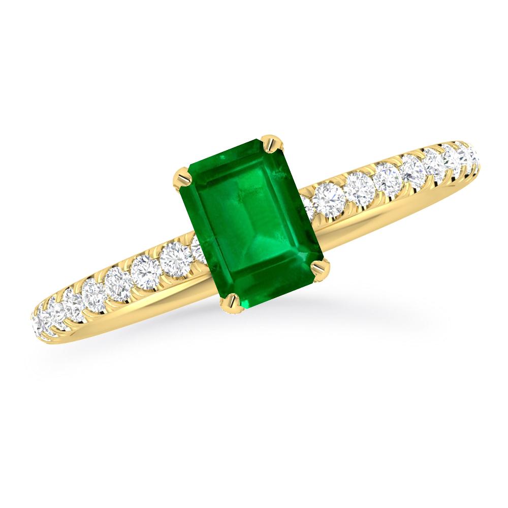 Yellow Gold - Emerald