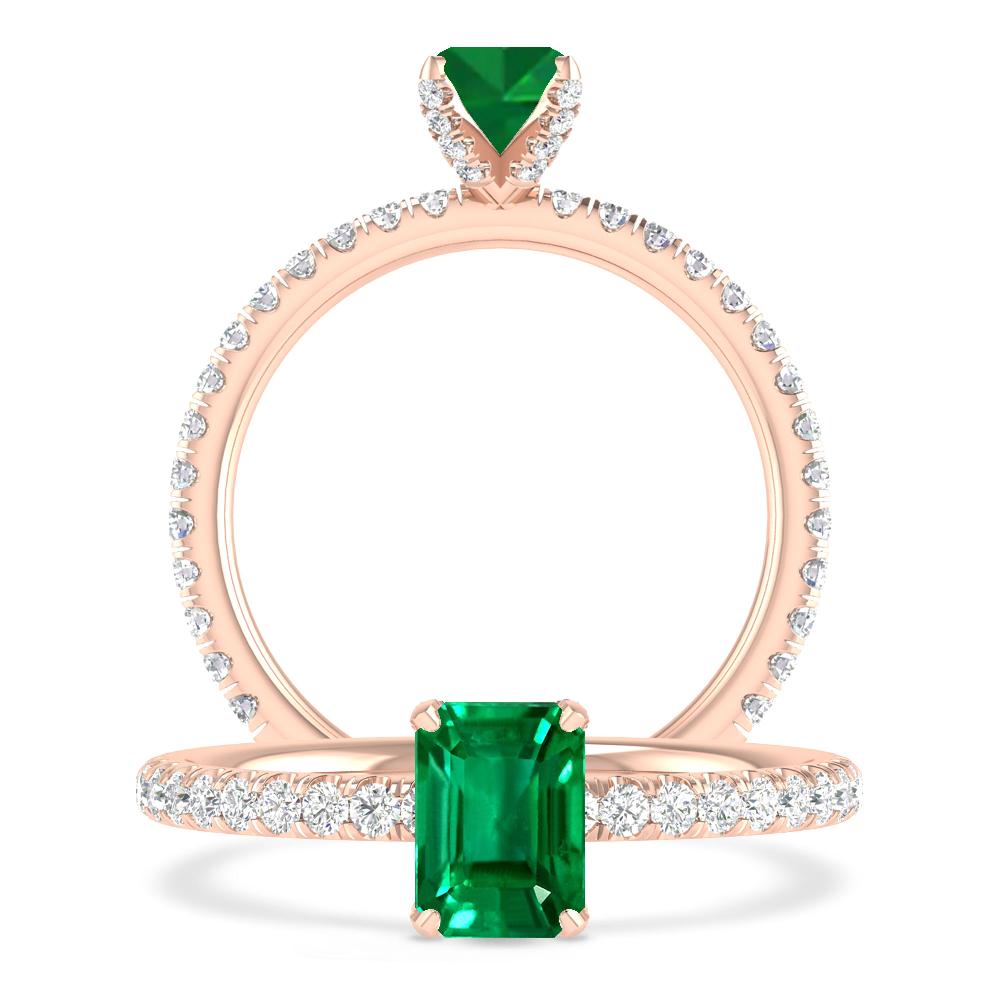 Rose Gold - Emerald